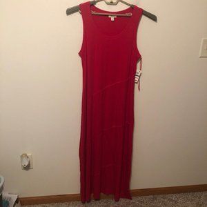 Style & Co Maxi Dress NWOT Red Stretchy Soft PL